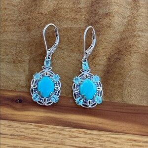 Vintage 925 china earrings